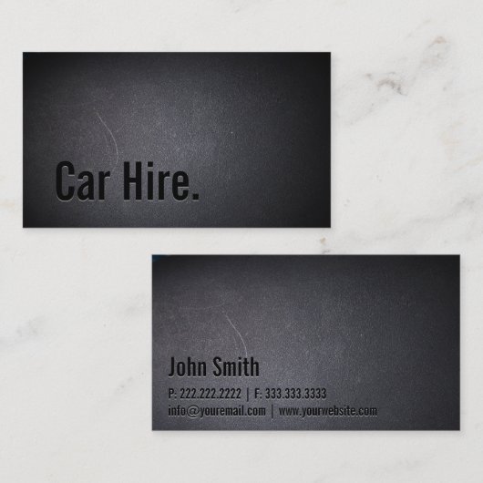 プロフェッショナルブラックアウトカー採用名刺 名刺 (正面/裏面)