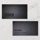 プロフェッショナルブラックアウトコーダ名刺 名刺 (正面/裏面)