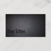 プロフェッショナルブラックアウトドッグシッターの名刺 名刺 (正面)