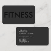 プロフェッショナルブラックアウトフィットネススポーツ名刺 名刺 (正面/裏面)