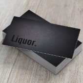 プロフェッショナルブラックアウト酒ビジネスカード 名刺