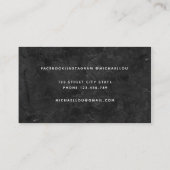 プロフェッショナルブラックアミニマルーキテモダンクト 名刺 (裏面)