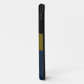 プロフェッショナルブラックオリーブグリーンネイビーブルーストライプズ Case-Mate iPhoneケース (裏面/左)