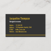 プロフェッショナルブラックカスタム 名刺 (裏面)