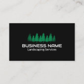 プロフェッショナルブラックグリーンツリー造園 名刺 (正面)