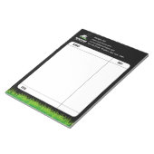 プロフェッショナルブラックグリーン気にローン&造園 ノートパッド (アングル)