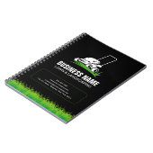 プロフェッショナルブラックグリーン気にローン&造園 ノートブック (左側)