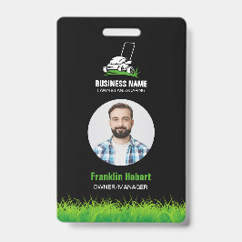 プロフェッショナルブラックグリーン気にローン&造園 バッジ