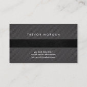 プロフェッショナルブラックストライプ 名刺 (裏面)