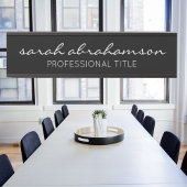 プロフェッショナルブラックドアサインの長い名前 サインプレート