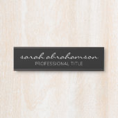 プロフェッショナルブラックドアサインの長い名前 サインプレート (正面)