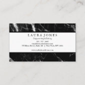 プロフェッショナルブラックマーブル 名刺 (裏面)