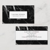 プロフェッショナルブラックマーブル 名刺 (正面/裏面)