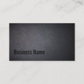 プロフェッショナルブラックミニマルはっきりしたタイポグラフィ 名刺 (正面)