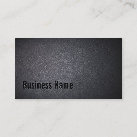 プロフェッショナルブラックミニマルはっきりしたタイポグラフィ 名刺 (正面)