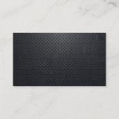 プロフェッショナルブラックメタルQRコード名刺 名刺 (裏面)