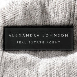 プロフェッショナルブラックモダンビジネス 名札