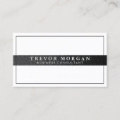 プロフェッショナルブラックレザートリムミニマリスト 名刺 (正面)
