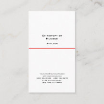 プロフェッショナルブラックレッドホワイトシンプル不動産仲介業者