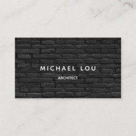 プロフェッショナルブラックレンガ建築アーキテクト 名刺
