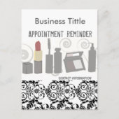 プロフェッショナルブラックレース美しいファッションメーキャップ ポストカード (正面)