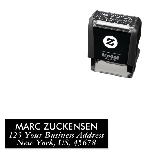 プロフェッショナルブラック差出人住所 セルフインキングスタンプ (インサイチュ)