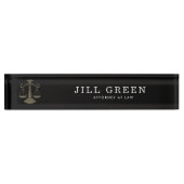 プロフェッショナルブラック弁護士弁護士 デスクネームプレート (正面)