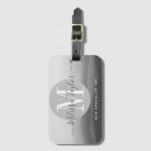 プロフェッショナルブラック白色インキ水色 ラゲッジタグ (正面縦)
