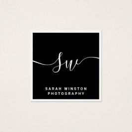 プロフェッショナルブラック署名スクリプトモノグラム