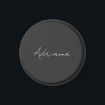 プロフェッショナルブラック自分の名前を追加レトロ マグネット<br><div class="desc">このテンプレートはカスタマイズすべての個人の職業に合わせることができる。</div>