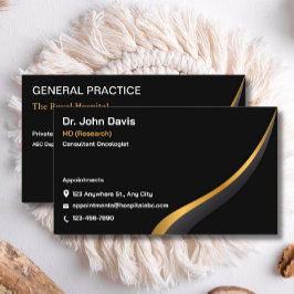 プロフェッショナルブラック金ゴールドモダンミニマエレガントリスト 名刺