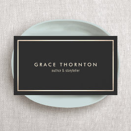 プロフェッショナルブラック金ゴールド縁ど 名刺