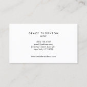 プロフェッショナルブラック金ゴールド縁ど 名刺 (裏面)