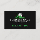 プロフェッショナルブラック&グリーン造園 名刺 (正面)