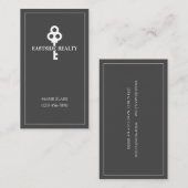 プロフェッショナルブラック&ホワイトの名刺 名刺 (正面/裏面)