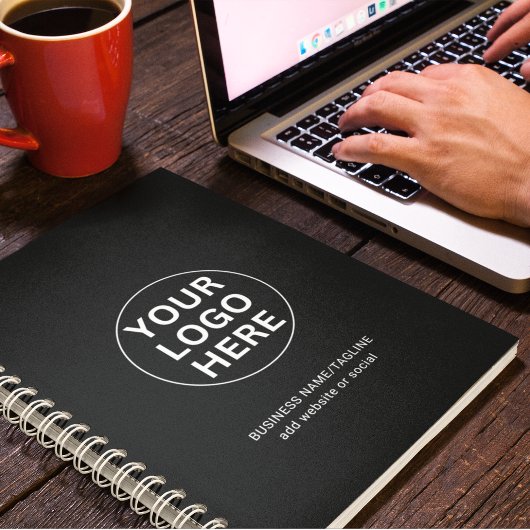 プロフェッショナルブラック&ホワイトビジネスロゴ&文字 プランナー手帳