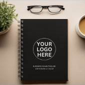 プロフェッショナルブラック&ホワイトビジネスロゴ&文字 プランナー手帳