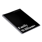 プロフェッショナルブラック&ホワイトビモダンジネス ノートブック (右側)