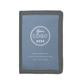 プロフェッショナルブランディングプロモーションロゴPeriwinkle ナイロン三つ折りウォレット