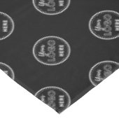 プロフェッショナルブランディングミニマリストブラックプロモロゴ テーブルクロス (アングル)