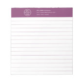 プロフェッショナルブランディングミニマリストベリープロモロゴ ノートパッド (正面)