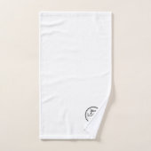 プロフェッショナルブランディングミニマリストホワイトプロモロゴ バスタオルセット (ハンドタオル)