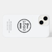 プロフェッショナルブランディングミニマリストホワイトプロモロゴ Case-Mate iPhoneケース (裏面 (横))