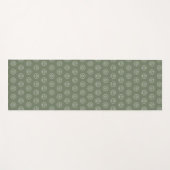 プロフェッショナルブランディングミニマリストロゴセージグリーン ヨガマット (正面(横))