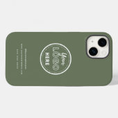 プロフェッショナルブランディングミニマリストロゴセージグリーン Case-Mate iPhoneケース (裏面 (横))
