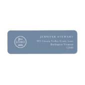 プロフェッショナルブランディングミニマリストロゴペリウィンクル ラベル (正面)