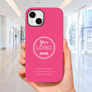 プロフェッショナルブランディングミニマリストロゴホットピンク Case-Mate iPhone 14ケース
