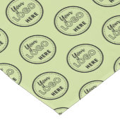 プロフェッショナルブランディングミニマリストロゴライムグリーン ショートテーブルランナー (コーナー)