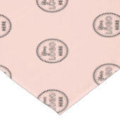 プロフェッショナルブランディングミニマリストロゴ赤面ピンク テーブルクロス (アングル)