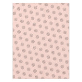 プロフェッショナルブランディングミニマリストロゴ赤面ピンク テーブルクロス (正面)